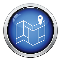 Image showing Navigation map icon