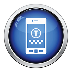 Image showing Taxi service mobile application icon