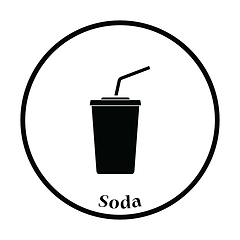 Image showing Cinema soda drink icon