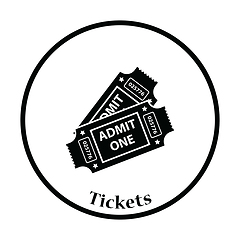 Image showing Cinema tickets icon