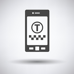 Image showing Taxi service mobile application icon