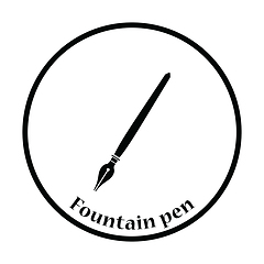 Image showing Fountain pen icon