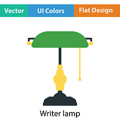 Image showing Writer\'s lamp icon