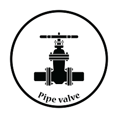 Image showing Pipe valve icon