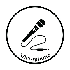 Image showing Karaoke microphone  icon