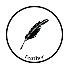 Image showing Writing feather icon