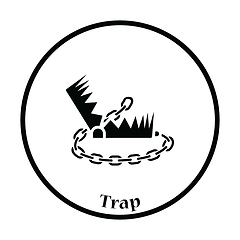 Image showing Bear hunting trap  icon
