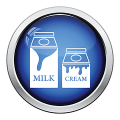 Image showing Milk and cream container icon