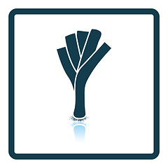 Image showing Leek onion icon