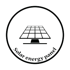 Image showing Solar energy panel icon