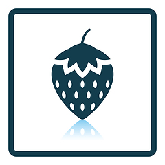 Image showing Icon of Strawberry