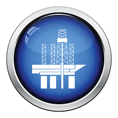 Image showing Oil sea platform icon