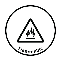 Image showing Flammable icon