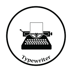 Image showing Typewriter icon