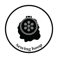 Image showing Sewing hoop icon