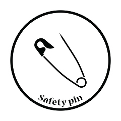 Image showing Tailor safety pin icon