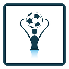 Image showing Icon of football cup