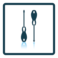 Image showing Icon of screwdriver