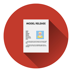 Image showing Icon of model release document