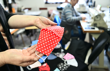 Image showing Handmade Trendy Protective Coronavirus Face Mask Manufacturing