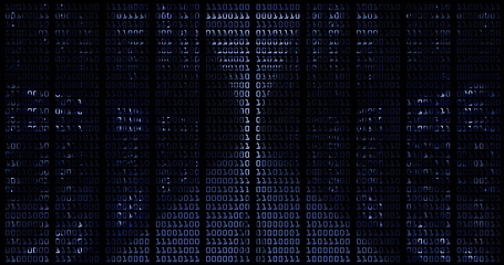 Image showing Data Center Computer Racks In Network Security Server Room Cryptocurrency Mining