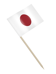 Image showing Japanese flag toothpick