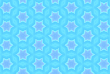 Image showing Abstract blue background with repeating stars