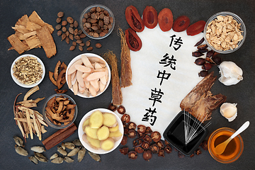 Image showing Traditional Chinese Herbs for Healing 