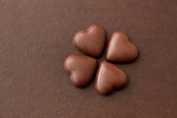 Image showing heart shaped chocolate candies