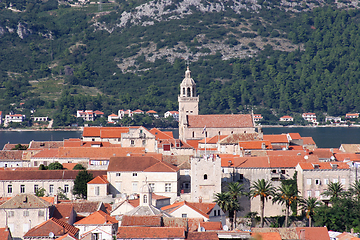 Image showing Korcula. Small island city near Dubrovnik in Croatia.