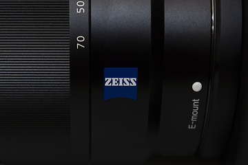 Image showing Background of details of professional zoom lens