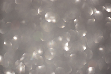 Image showing Glittering round circles of bright light bokeh background