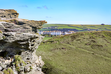 Image showing cornwall landscape scenery