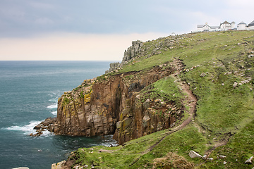 Image showing cornwall rough coast