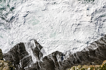 Image showing very rough coast at Cornwall Great Britain England