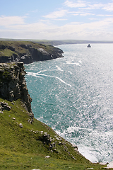 Image showing cornwall rough coast