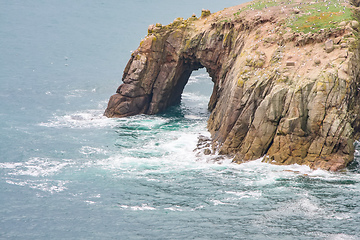 Image showing cornwall rough coast