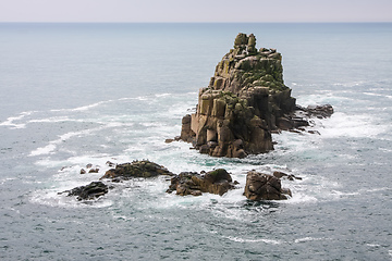 Image showing cornwall rough coast