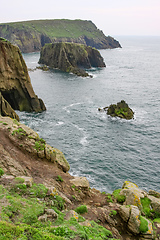 Image showing cornwall rough coast