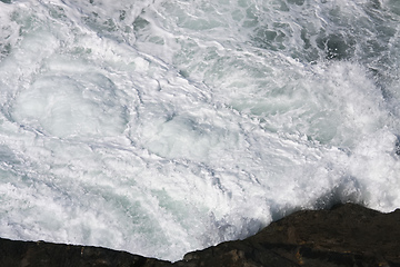 Image showing very rough coast at Cornwall Great Britain England