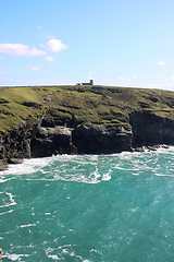 Image showing cornwall rough coast