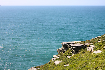 Image showing cornwall rough coast