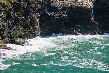 Image showing cornwall rough coast