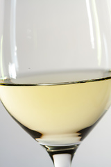 Image showing white wine glass details