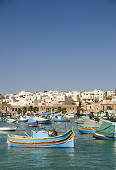 Image showing marsaxlokk malta fishing village