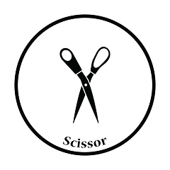 Image showing Tailor scissor icon