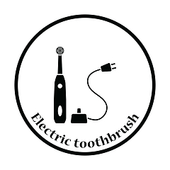 Image showing Electric toothbrush icon