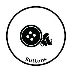 Image showing Sewing buttons icon