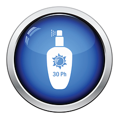 Image showing Sun protection spray icon