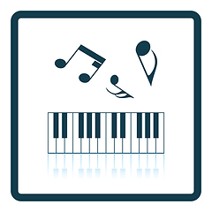 Image showing Icon of Piano keyboard